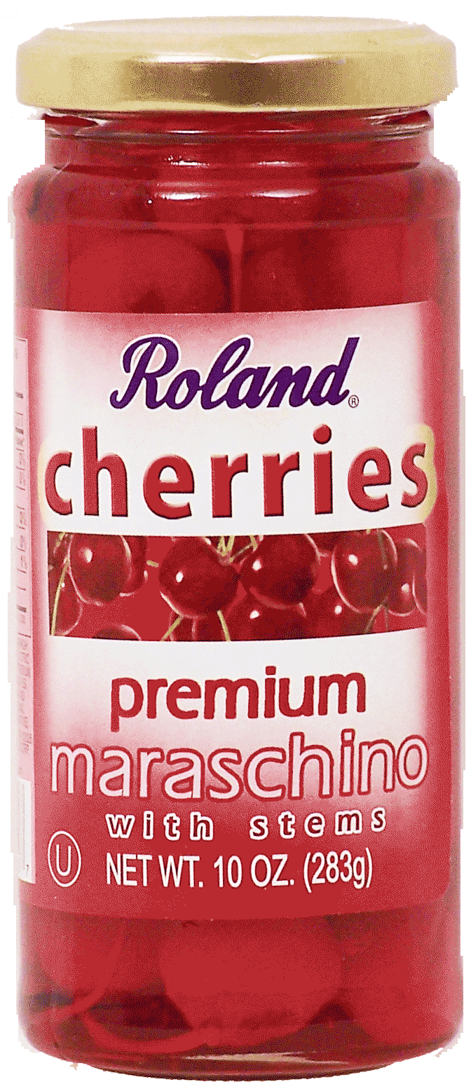 Roland  premium maraschino cherries with stems Full-Size Picture